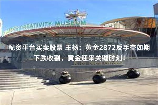 配资平台买卖股票 王杨：黄金2872反手空如期下跌收割，黄金迎来关键时刻！