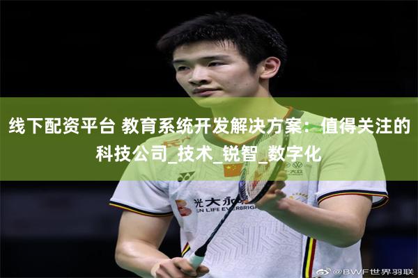 线下配资平台 教育系统开发解决方案：值得关注的科技公司_技术_锐智_数字化