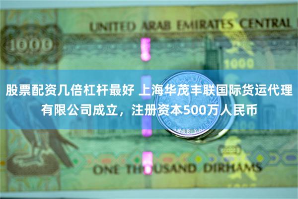 股票配资几倍杠杆最好 上海华茂丰联国际货运代理有限公司成立，注册资本500万人民币