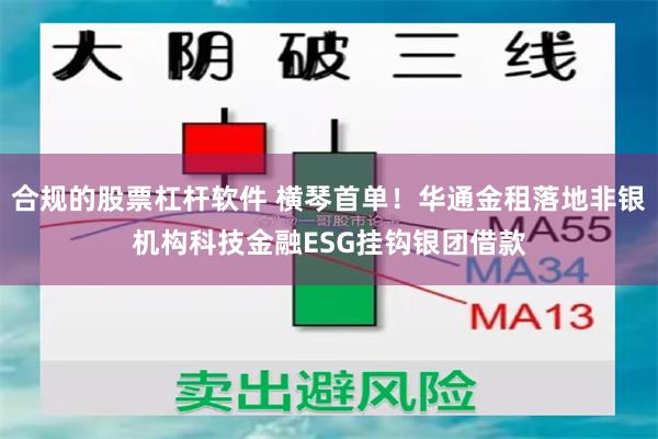 合规的股票杠杆软件 横琴首单！华通金租落地非银机构科技金融ESG挂钩银团借款