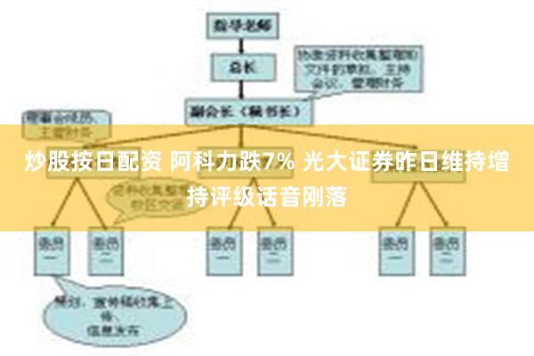 炒股按日配资 阿科力跌7% 光大证券昨日维持增持评级话音刚落