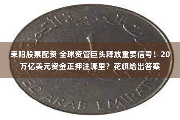 耒阳股票配资 全球资管巨头释放重要信号！20万亿美元资金正押注哪里？花旗给出答案