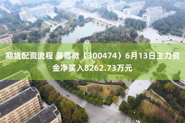 期货配资流程 景嘉微（300474）6月13日主力资金净买入8262.73万元