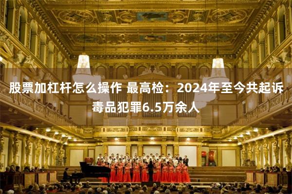 股票加杠杆怎么操作 最高检:2024年至今共起诉毒品犯罪6.5万余人