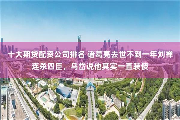 十大期货配资公司排名 诸葛亮去世不到一年刘禅连杀四臣，马岱说他其实一直装傻