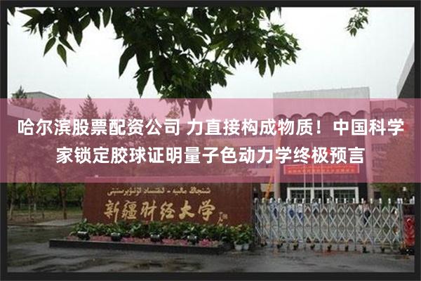 哈尔滨股票配资公司 力直接构成物质！中国科学家锁定胶球证明量子色动力学终极预言