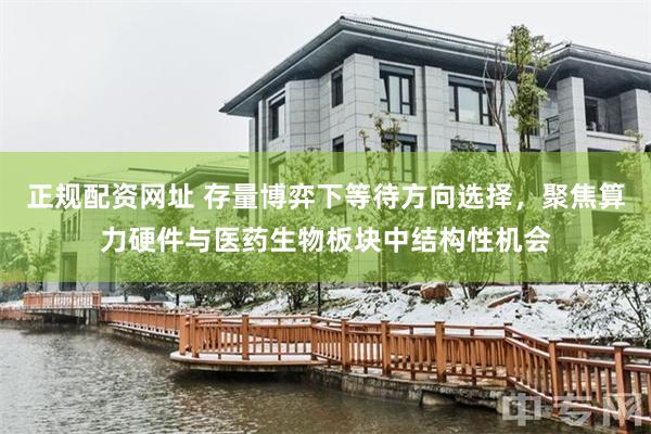 正规配资网址 存量博弈下等待方向选择，聚焦算力硬件与医药生物板块中结构性机会