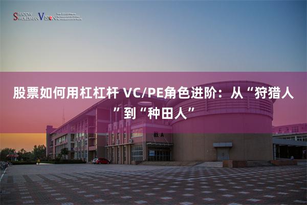 股票如何用杠杠杆 VC/PE角色进阶:从“狩猎人”到“种田人”