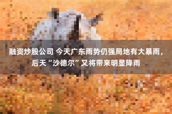 融资炒股公司 今天广东雨势仍强局地有大暴雨，后天“沙德尔”又将带来明显降雨